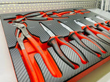 Würth tangenset 10 delig carbon inlay
