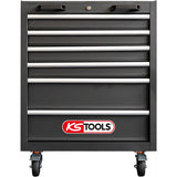 KS Tools Competition Werkzeugwand inkl. Edelstahl-Arbeitsplatte und Werkzeugwagen