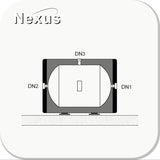 Nexus RVS buffervat 50 liter Vloer & wand montage