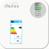 Nexus RVS buffervat 80 liter Vloer & wand montage