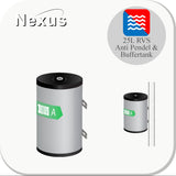 Nexus RVS buffervat 25 liter Vloer & wand montage