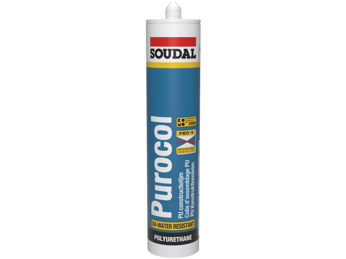 Soudal Constructielijm 290ml Purocol D4 Transparant