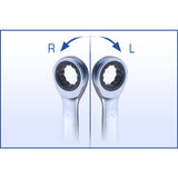 Ratelringsleutelset, 12 delig, 8 - 19 mm