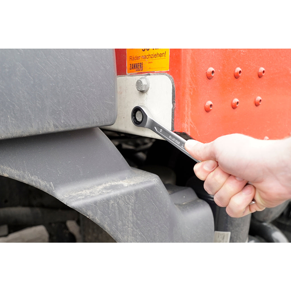 Ratelringsleutelset, 12 delig, 8 - 19 mm