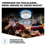 Jkws Smoke detector 10 year battery lithium ion