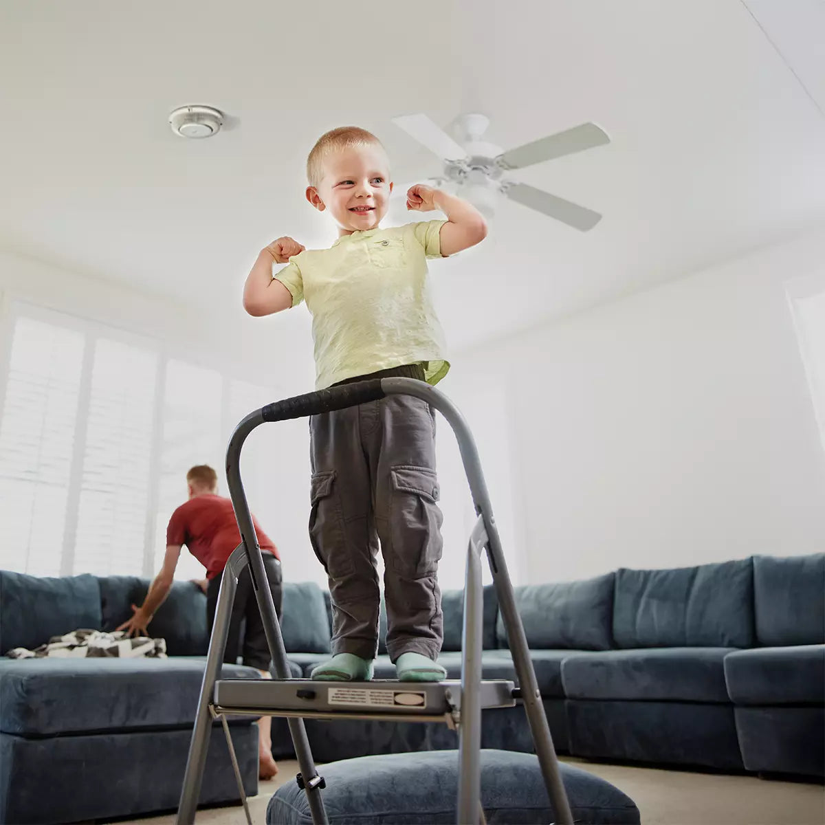 Jkws Smoke detector 10 year battery lithium ion