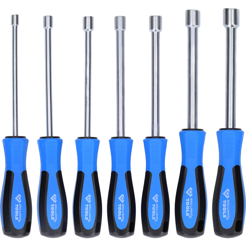 Dopsleutelschroevendraaierset 7 delig 5 - 12mm