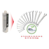 Ring-steeksleutelset, 15-dlg Competition