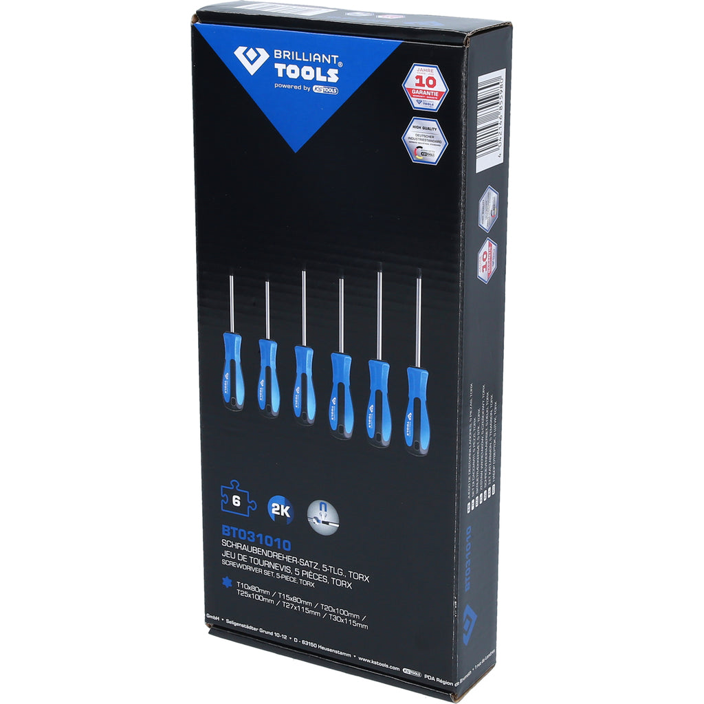 Schroevendraaierset 6 delig, Torx