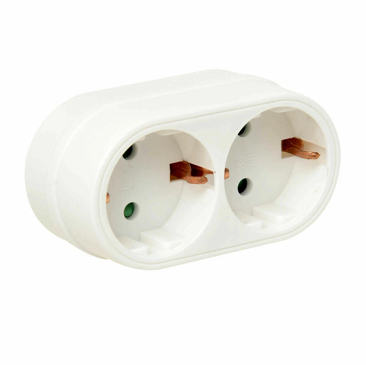 Verdeelstekker 2-voudig horizontaal