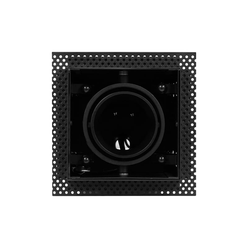 Inbouwspot kantelbaar vierkant Recessed/trimless 50mm zwart mat