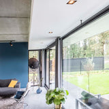 Inbouwspot kantelbaar vierkant Recessed/trimless 50mm zwart mat