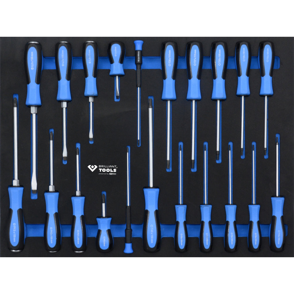 Brilliant tools Gereedschapwagen met 7 laden en 473 gereedschappen