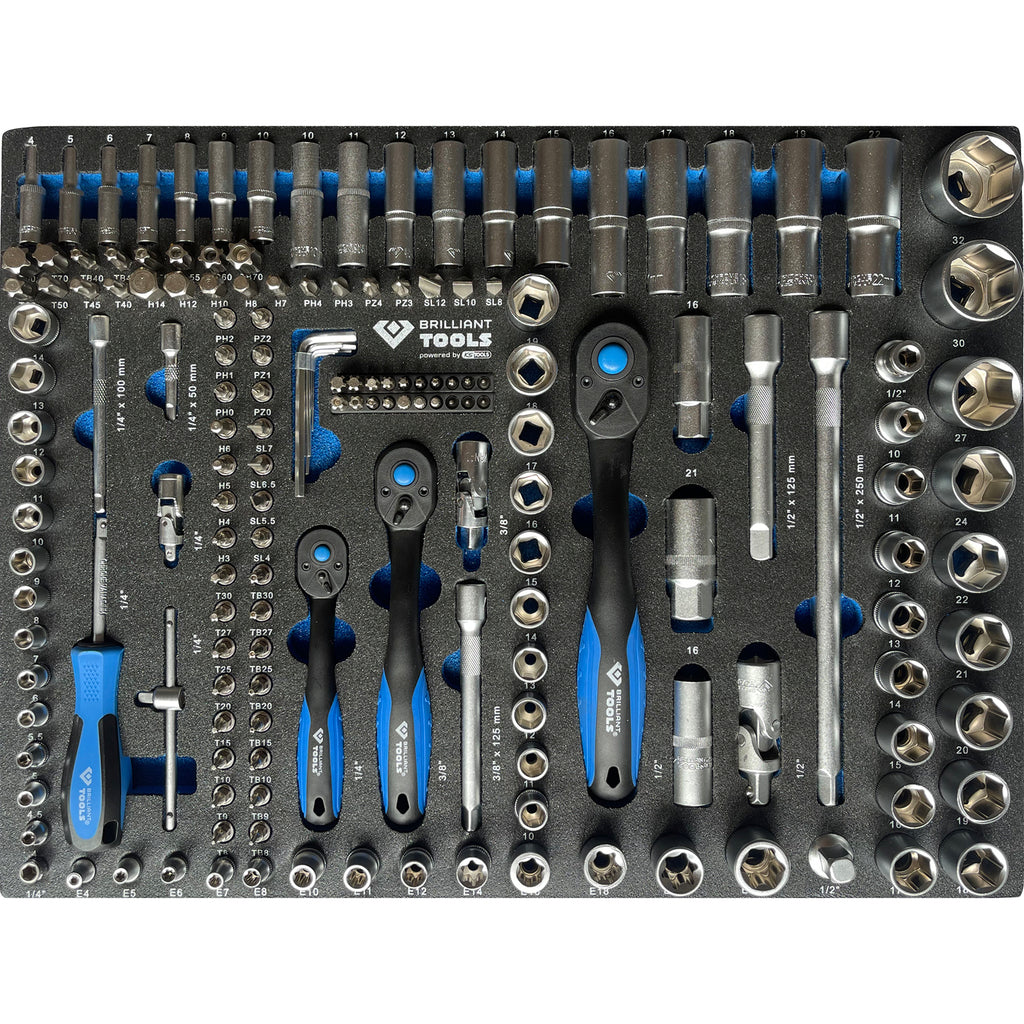 Brilliant tools Gereedschapwagen met 7 laden en 473 gereedschappen